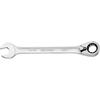 Open-end spanner with ring ratchet, reversible 11mm